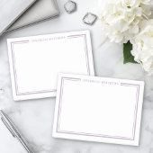 Paars Minimalistisch Monogram Post-it® Notes