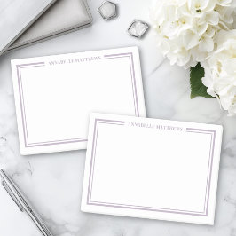 Paars Minimalistisch Monogram Post-it® Notes