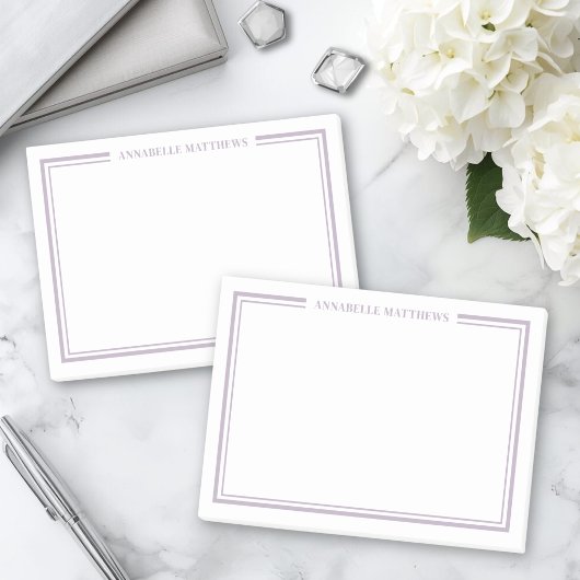 Paars Minimalistisch Monogram Post-it® Notes