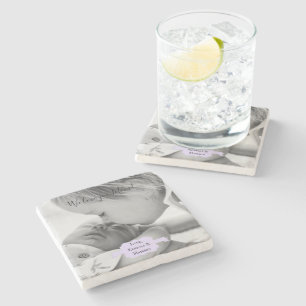 Paars minimalistisch Onderzetter van de Moederdag