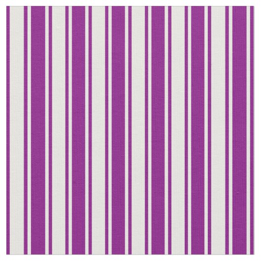 Paars & Mint Cream Colored Stripes Patroon Stof (Close Up)