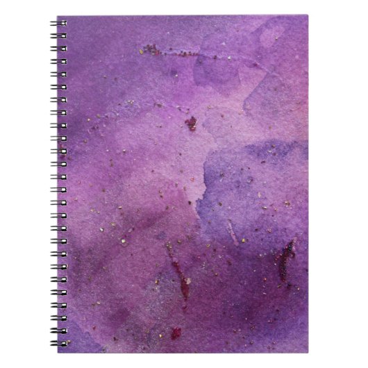 Paars Mist Glitter Painting Notitieboek (Voorkant)