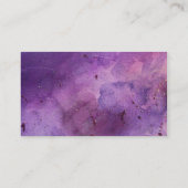 Paars Misty Sparkle Visitekaartje (Achterkant)