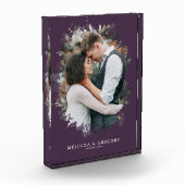 Paars modern aangepast fotocadeau-startdecor fotoblokken (Links)