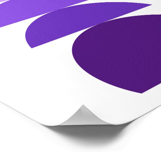 Paars modern Abstract Poster (Hoek)