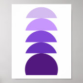 Paars modern Abstract Poster (Voorkant)