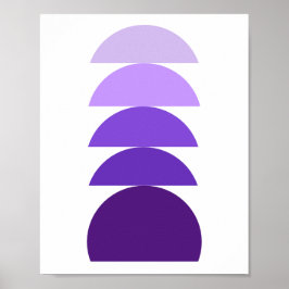 Paars modern Abstract Poster