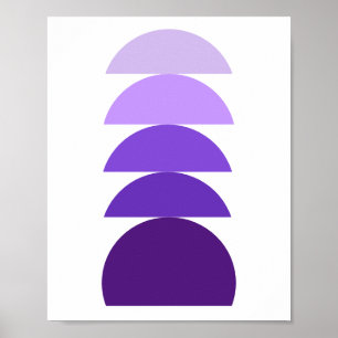 Paars modern Abstract Poster