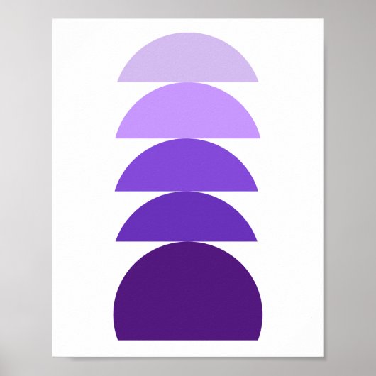 Paars modern Abstract Poster (Voorkant)