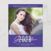 Paars modern Afstuderen (Voorkant)