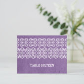Paars modern Bohemen Briefkaart (Staand voorkant)