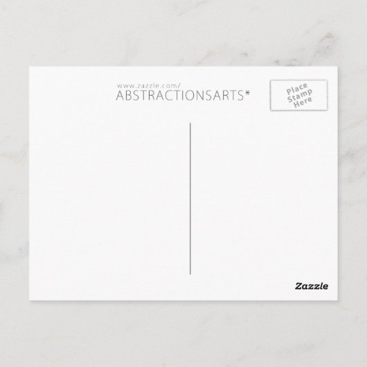 Paars modern Briefkaart (Achterkant)