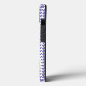 Paars modern houndstooth bij Emporiomoffa Case-Mate iPhone Case (Achterkant / Links)