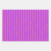 Paars modern Ikat Pattern Inpakpapier Vel (Voorkant 3)