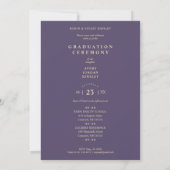 Paars Modern Typografie Afstudeerder Drie Foto's v (Achterkant)