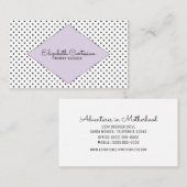 Paars modern Visitekaartje Contactkaartje (Voorkant / Achterkant)