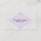 Paars modern Visitekaartje Contactkaartje (Voorkant)