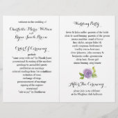 Paars Modern waterverf bloemetjesprogramma (Achterkant)