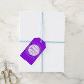 Paars Moederdag Cadeaulabel (Met Touw)