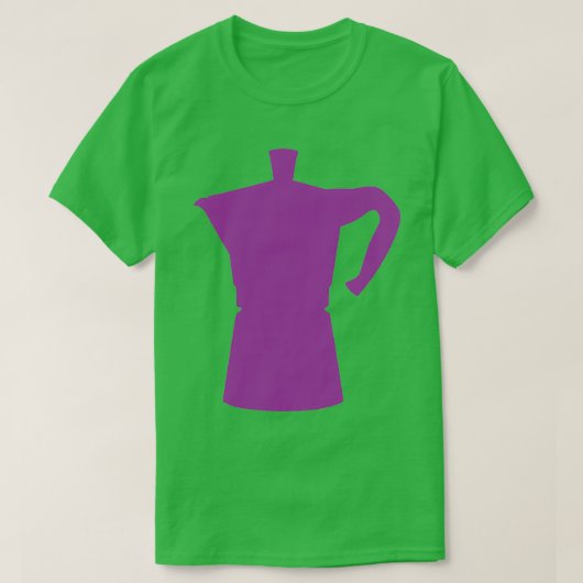 Paars Moka Pot Limited, ontwerp T-shirt (Design voorkant)