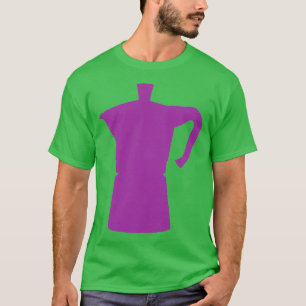 Paars Moka Pot Limited, ontwerp T-shirt