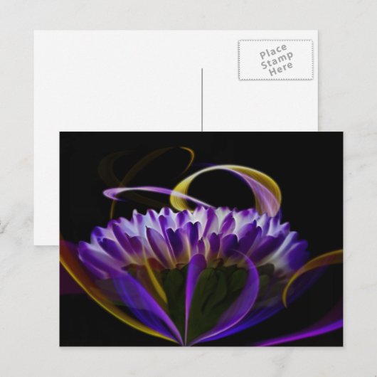 Paars Mom 1 Briefkaart (Voorkant / Achterkant)