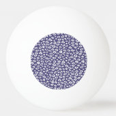 Paars monogram afdrukken pingpongbal (Achterkant)