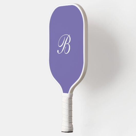 Paars Monogram Elegant Script Pickleball Paddle (Links)