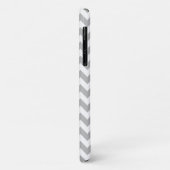 Paars monogram grijze Chevron Pattern Case-Mate iPhone Case (Achterkant/links)
