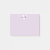 Paars Monogram Post-it® Notes (Voorkant)