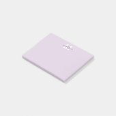 Paars Monogram Post-it® Notes (Schuin)