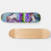 Paars MOO COW-skateboard Persoonlijk Skateboard (Horizontaal)