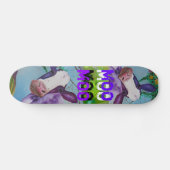 Paars MOO COW-skateboard Persoonlijk Skateboard (Horizontaal)