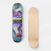 Paars MOO COW-skateboard Persoonlijk Skateboard (Voorkant)