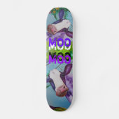 Paars MOO COW-skateboard Persoonlijk Skateboard (Voorkant)
