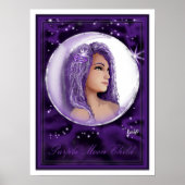 Paars Moon Child Poster (Voorkant)