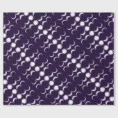 Paars Moon Child Wrapping Paper Cadeaupapier (Vlak)