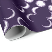 Paars Moon Child Wrapping Paper Cadeaupapier (Rol Hoek)