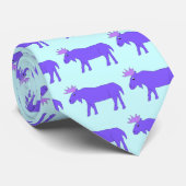 Paars Moose stropdas (Opgerold)