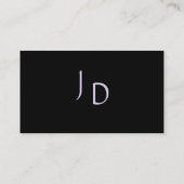 Paars Mountain Majesty Monogram Visitekaartje (Achterkant)