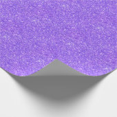 Paars mousserend glitterpatroon cadeaupapier (Hoek)