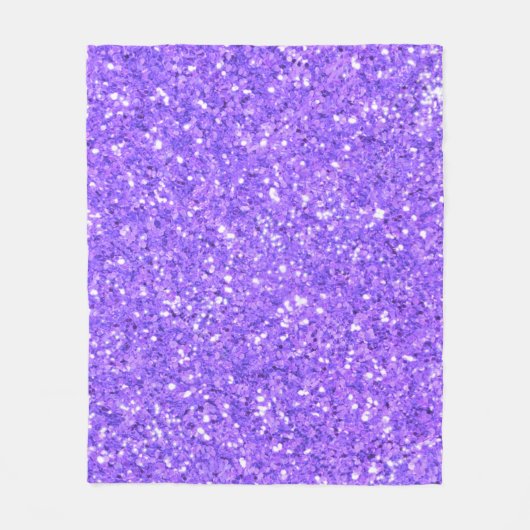 Paars mousserend glitterpatroon fleece deken (Voorkant)