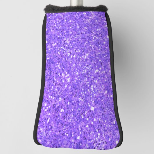 Paars mousserend glitterpatroon golfheadcover (Draai 90)