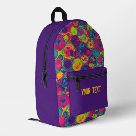 Paars | Multicolor Chic Print Cut Sew Tas
