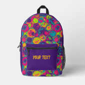 Paars | Multicolor Chic Print Cut Sew Tas (Voorkant)