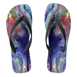 Paars mysterie splash teenslippers
