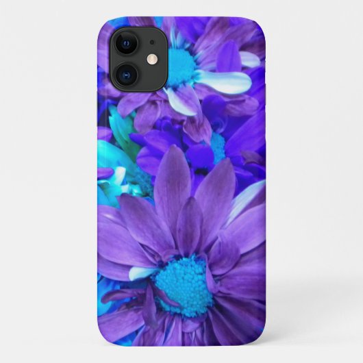 Paars N Turquoise Bouquet Case-Mate iPhone Case (Achterkant)