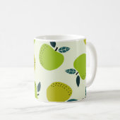 Paars naadloos patroon. Afbeelding van het fruitth Koffiemok (Voorkant rechts)