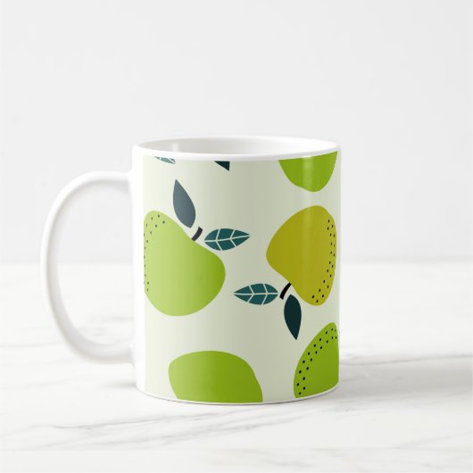 Paars naadloos patroon. Afbeelding van het fruitth Koffiemok (Links)