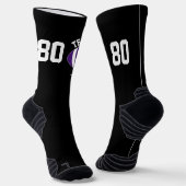 Paars Naam team Football speler team Sokken (Gebogen)